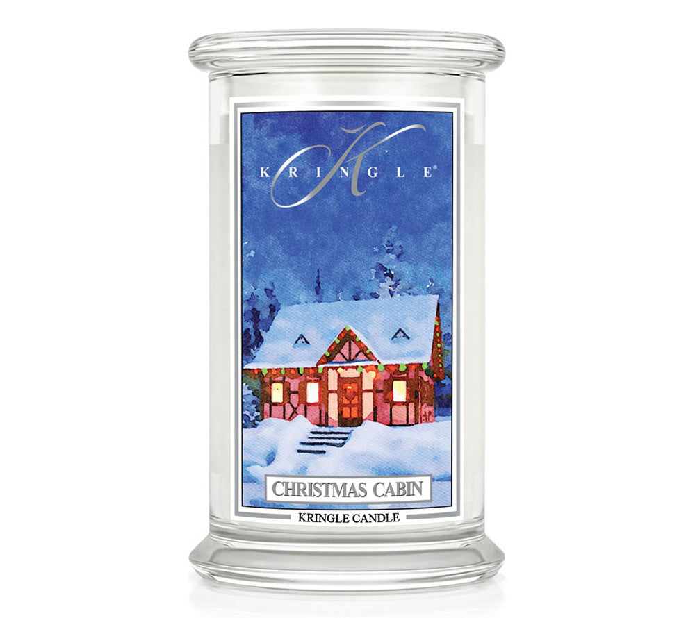 Große Classic Candle Christmas Cabin (22 oz-Glas, 2-Docht) Christmas Cabin von Kringle Candle ☆ für eine wohlige Weihnachtsstimmung ☆ mit authentischen Noten von Kiefernnadeln, Zimt und Tonka ☆ Jetzt bestellen!