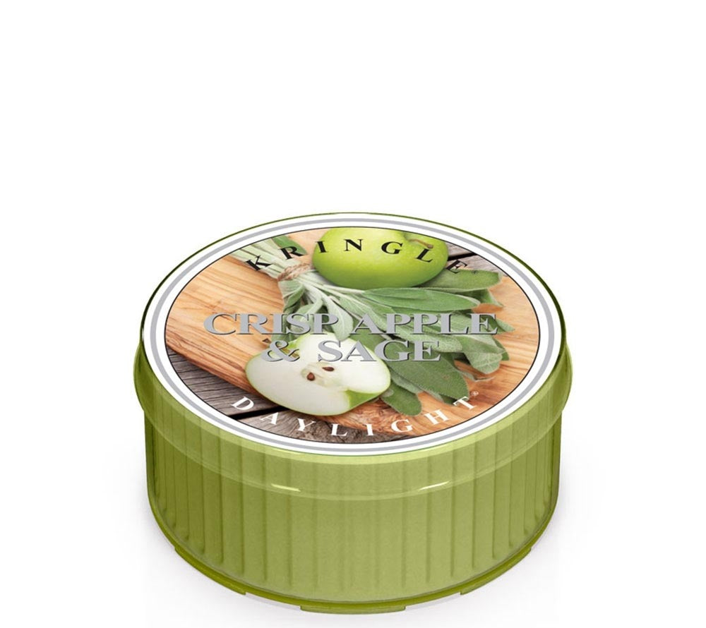 Crisp Apple & Sage Daylight von Kringle Candle bei American Heritage ☆ Duftkerze Crisp Apple & Sage  ♥ Frischer & fruchtiger Duft ♥ Für den Sommer ♥ Bietet eine warme Atmosphäre ♥ Importiert aus den USA » Jetzt schnuppern! 