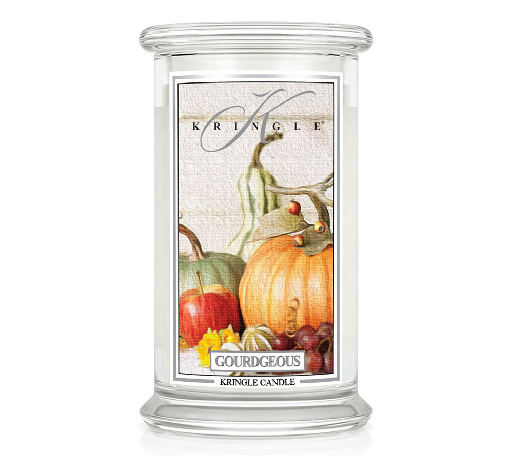 Große Classic Candle Gourdgeous (22 oz-Glas, 2-Docht) Duftkerze Gourdgeous ♥ Aroma von Zimt, Vanille & Zitrus ♥  Für ein typisches Herbstgefühl ♥  Importiert aus den USA » Jetzt schnuppern!  