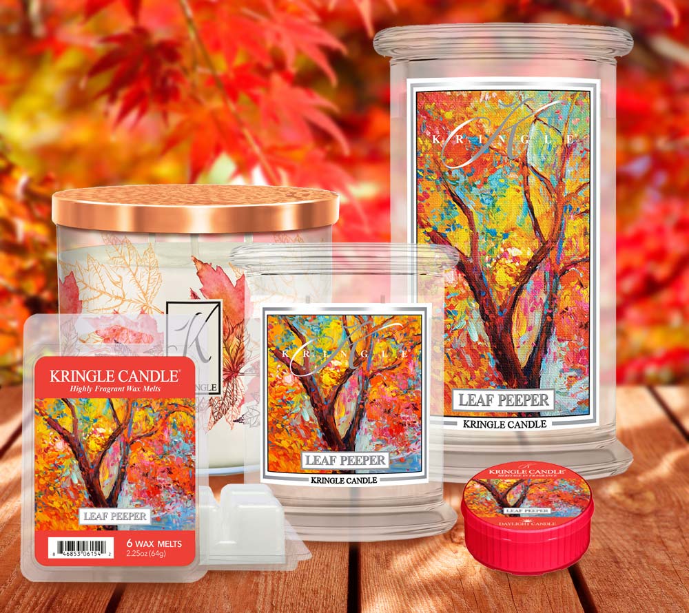 Leaf Peeper ♥ Saisonaler Herbstduft von Kringle Candle ♥ Mit Apfel, Pfirsich, Zimt & Nelken ♥ Jetzt reinschnuppern