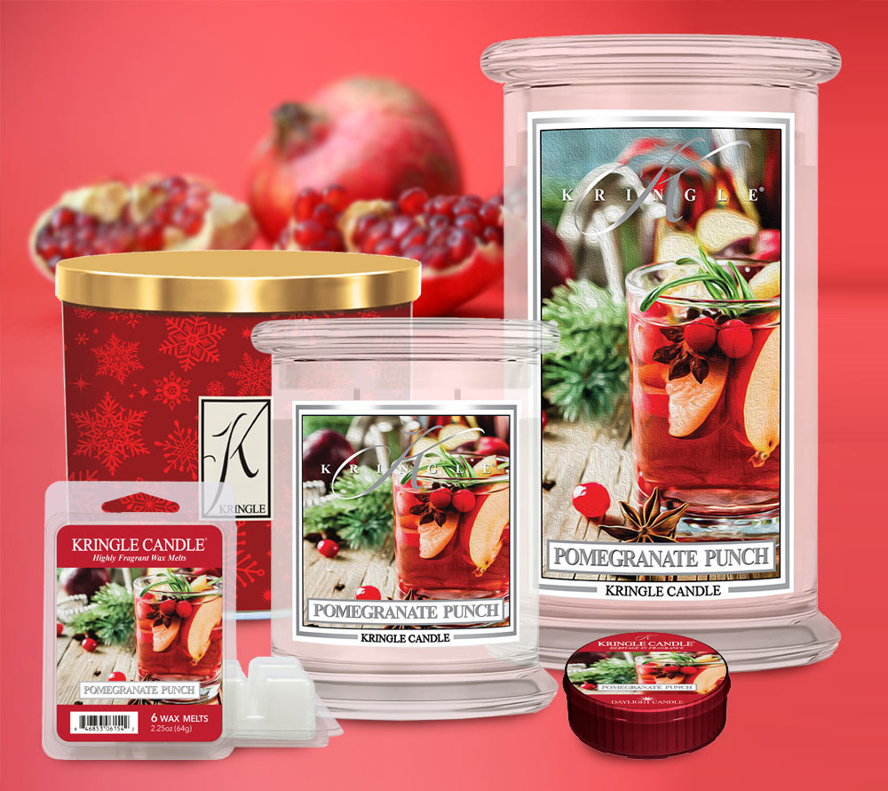 Pomegranate Punch ♥ Fruchtiger Winterduft von Kringle Candle ♥ Mit Granatapfel, Zimt und Vanille ♥ Jetzt reinschnuppern