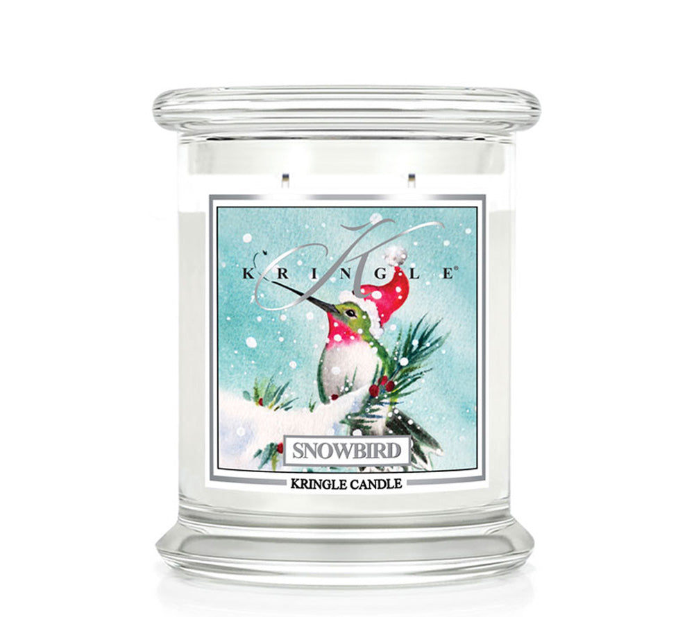 Classic Candle Snowbird (14.5 oz-Glas, 2-Docht) Snowbird von Kringle Candle ☆ ein frischer Winterduft mit Noten von Pfefferminz, Orange und Cassis ☆ ideal um zuhause zu entspannen ☆ Jetzt bestellen!