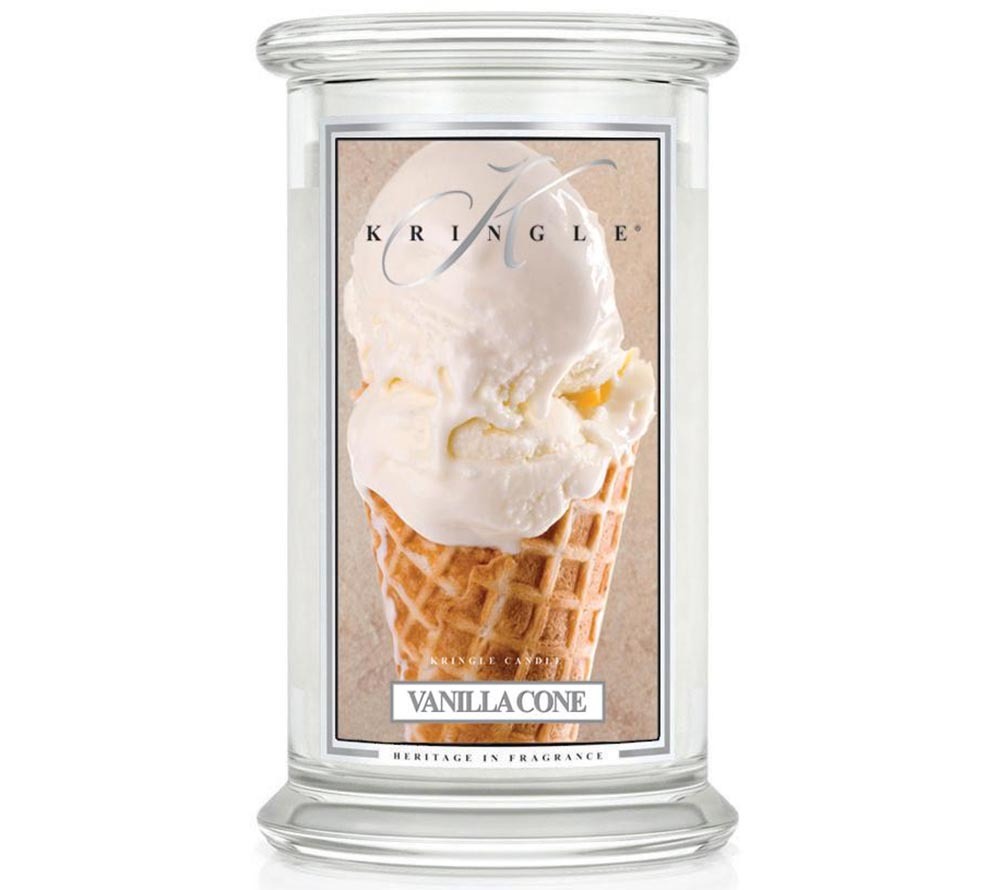 Kringle Candle Vanilla Cone Classic Jar large American Heritage