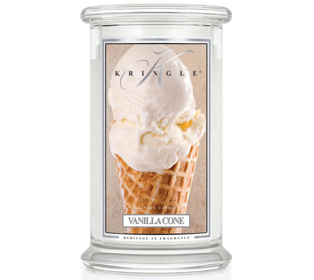 Vanilla Cone Duftkerze von Kringle Candle kaufen – Vanille, Karamell & Waffelduft