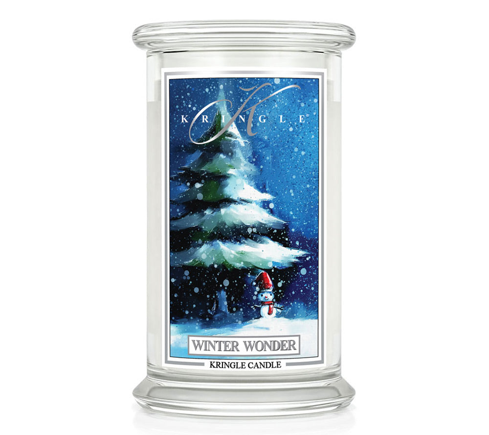 Große Classic Candle Winter Wonder (22 oz-Glas, 2-Docht) Winter Wonder von Kringle Candle ☆ frisches Dufterlebnis zum Entspannen ☆ Authentische Noten von Tannen, Zedern & Grapefruit ☆ Jetzt bestellen!