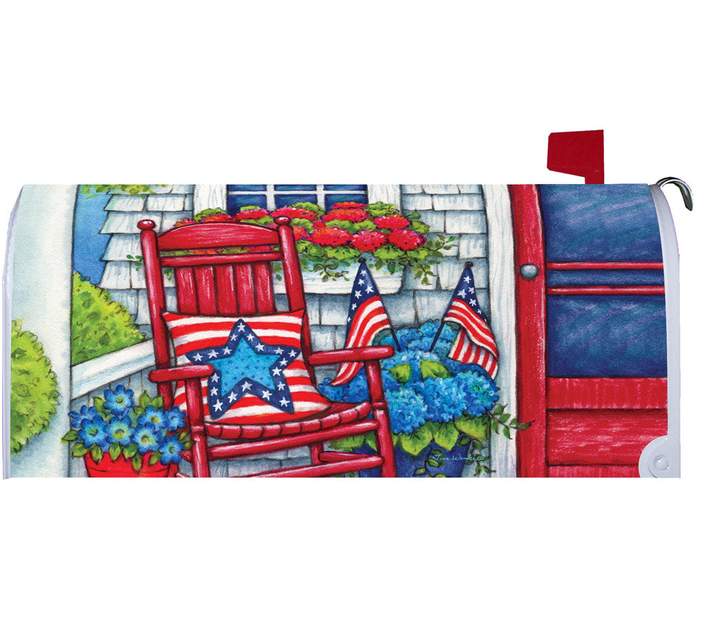 Magnetische US Mailbox-Abdeckung im patriotischen Design