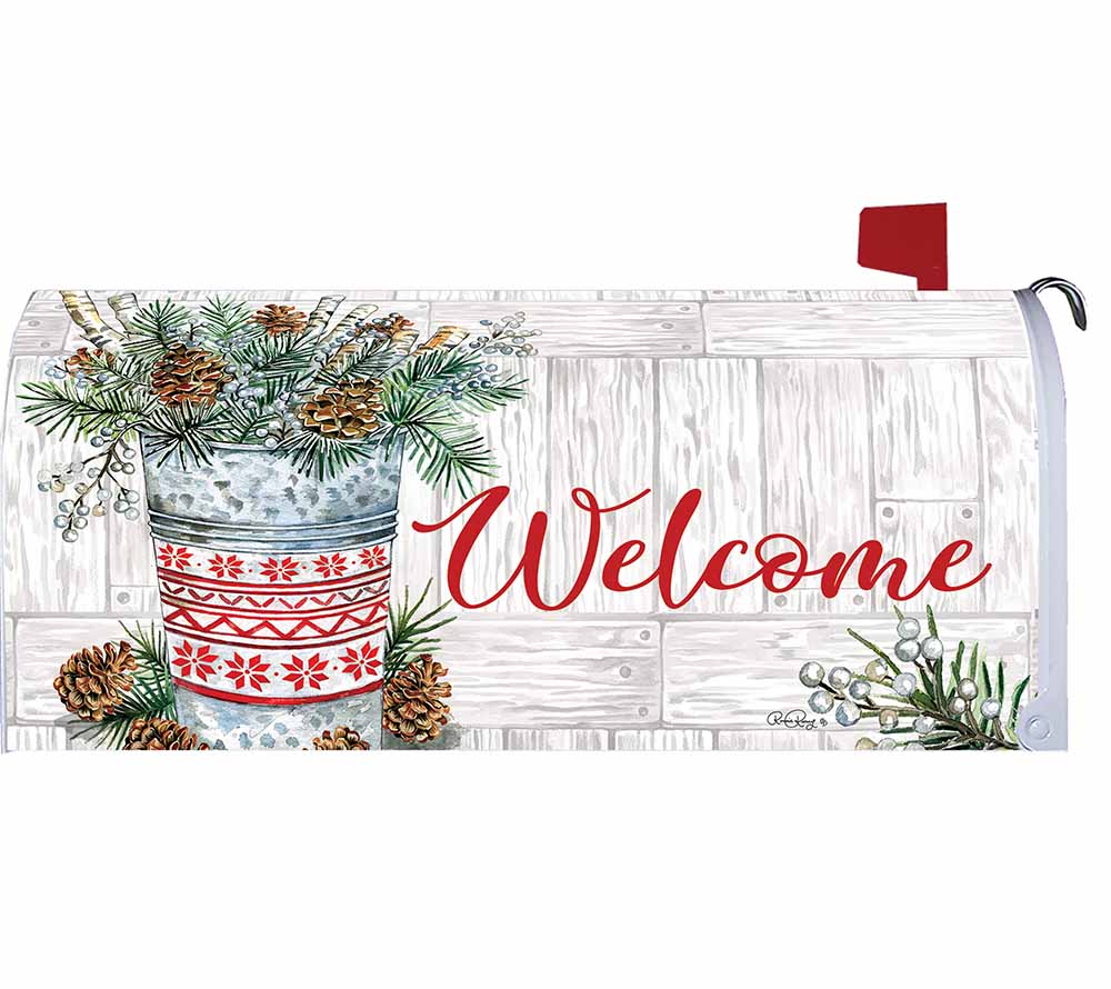 Winter Woodland Mailbox Cover von American Heritage