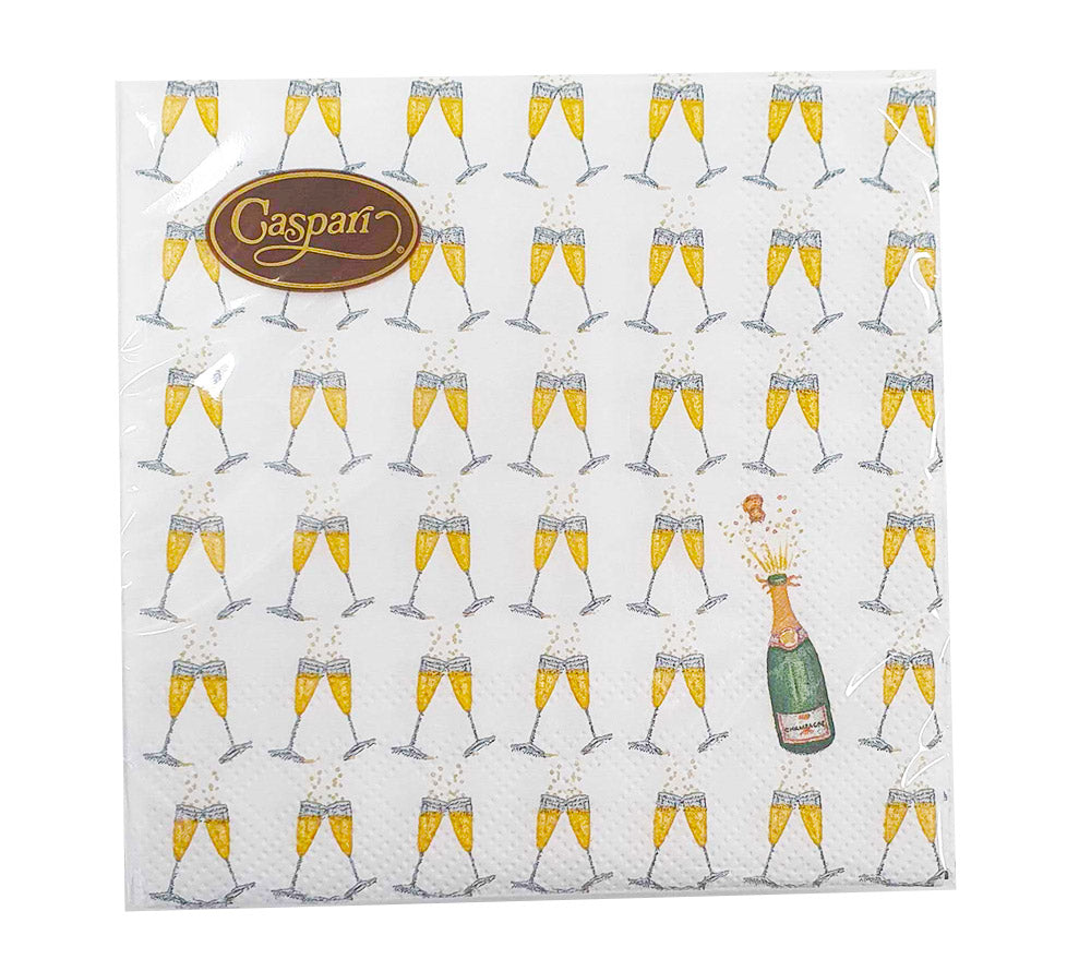 Cocktailservietten Bubbly Paper von Caspari (20 Stück)