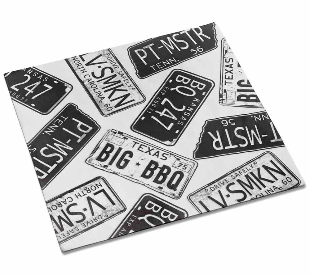 Outset American License Plate Burger Papier American Heritage