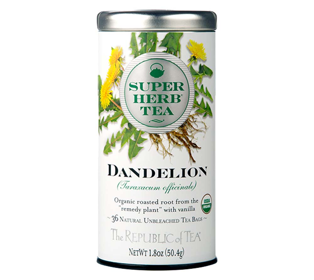 Dandelion Herb Tea von The Republic of Tea (Metalldose mit 36 Beuteln)