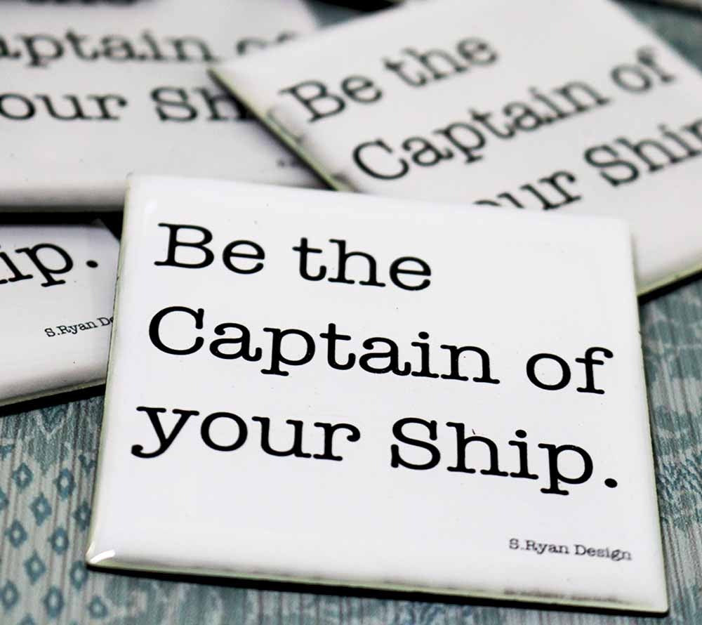 Magnet "Be the captain of your ship" von American Heritage