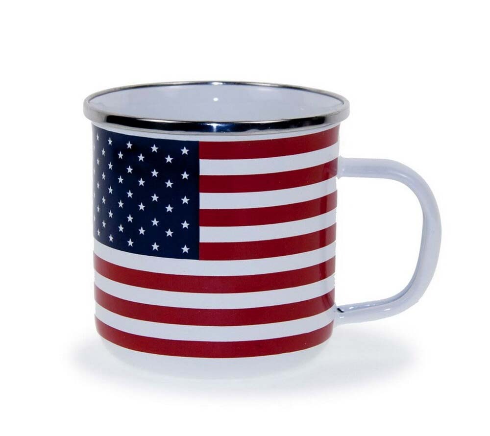 Patriotische Keramik-Tassen – 2 Stück, 340 Ml, Mit US-Flaggen-Design, Sternen & Streifen, Für 4. Juli, Geschenk Oder Deko