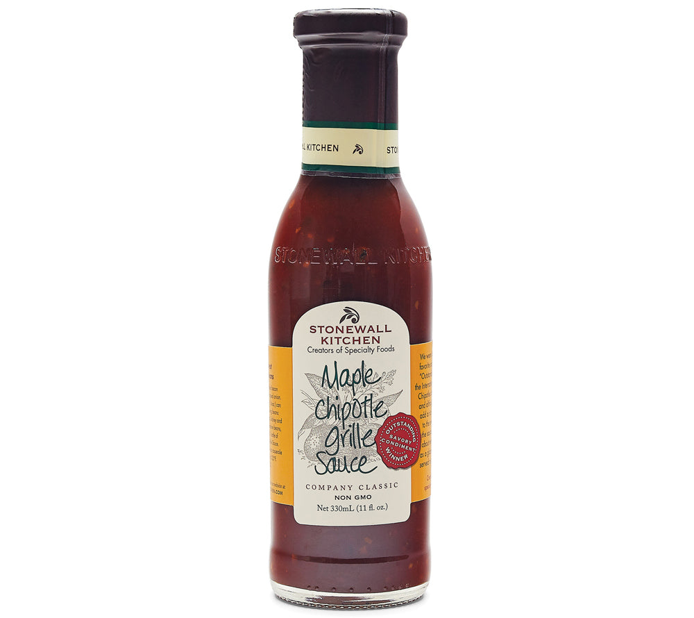 Maple Chipotle Grille Sauce von Stonewall Kitchen ☆ hochwertige Zutaten ☆ natürlicher Ahornsirup  ☆ zartes Raucharoma ☆ Jetzt probieren!