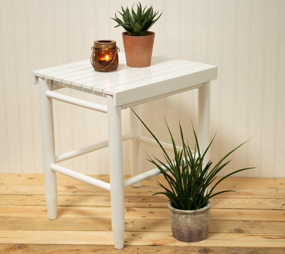 Side table white Beistelltisch von Troutman bei American Heritage