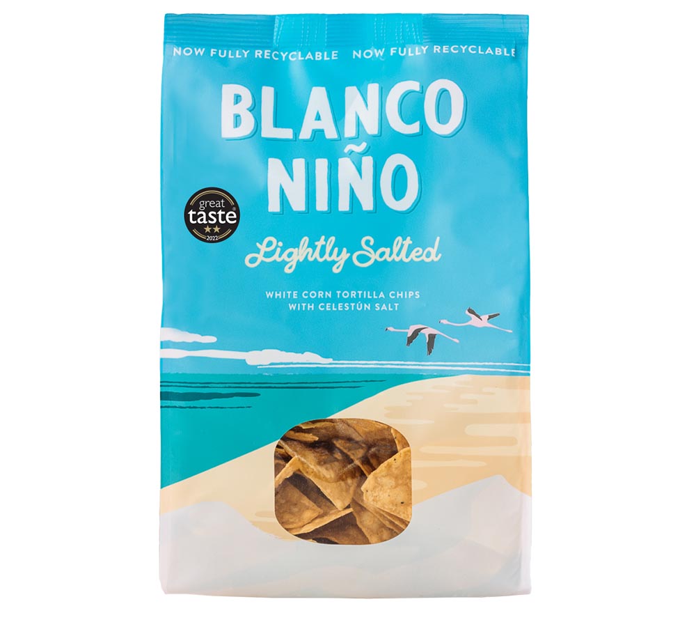 Tortilla Chips Lightly Salted von Blanco Niño ☆ 100 % vegan ☆ Glutenfrei & frei von künstlichen Zusätzen ☆ Probieren Sie selbst!