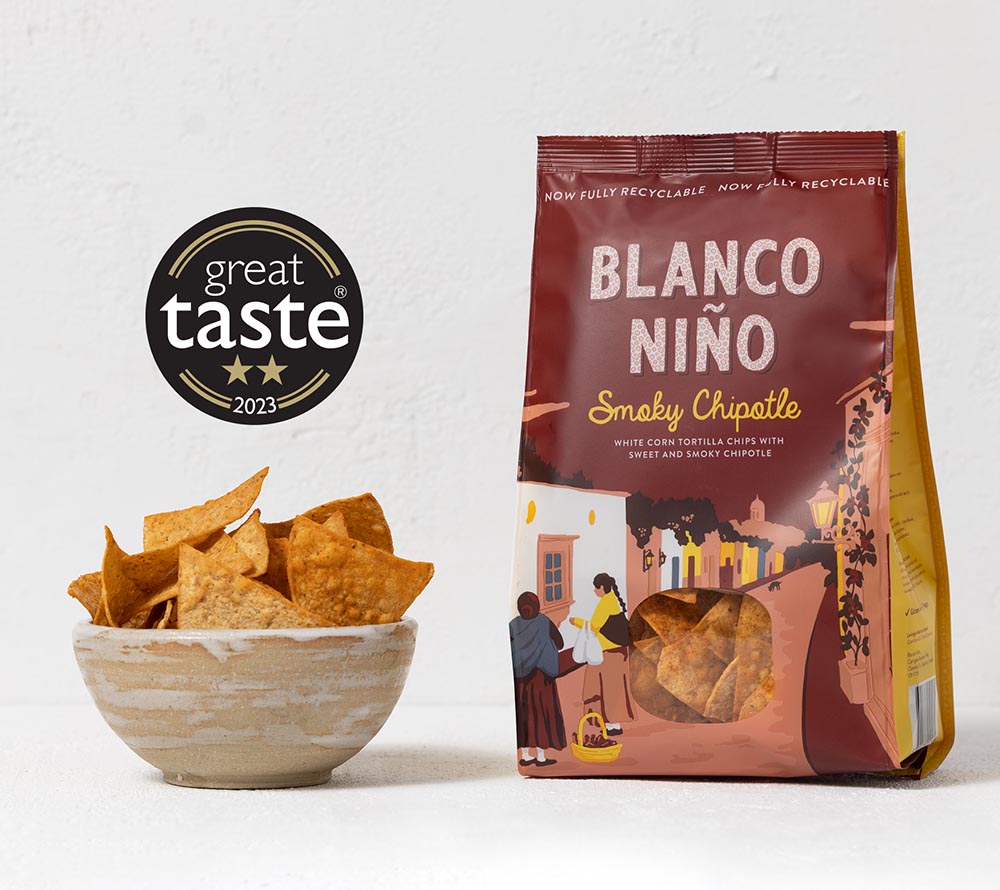 
                  
                    Tortillia Chips Smoky Chipotle von Blanco Niño online kaufen ☆ 100 % vegan ☆ Glutenfrei & frei von künstlichen Zusätzen ☆ Probieren Sie selbst!
                  
                