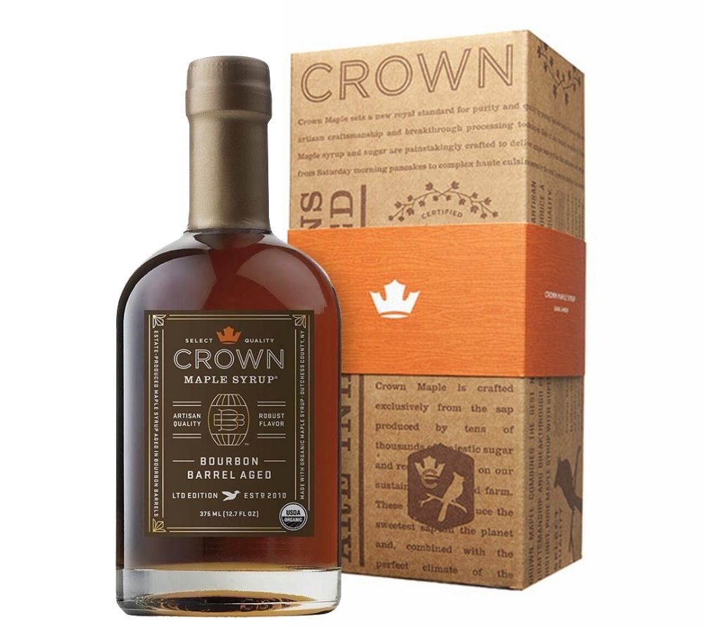 Bourbon Barrel Aged Ahornsirup von Crown Maple, 375 ml, Boxed  ☆ Bourbon Barrel Aged Ahornsirup ✓ Besonders reiner & feiner Sirup ✓ Charakteristische Note ✓ Intensives Aroma » Jetzt probieren!