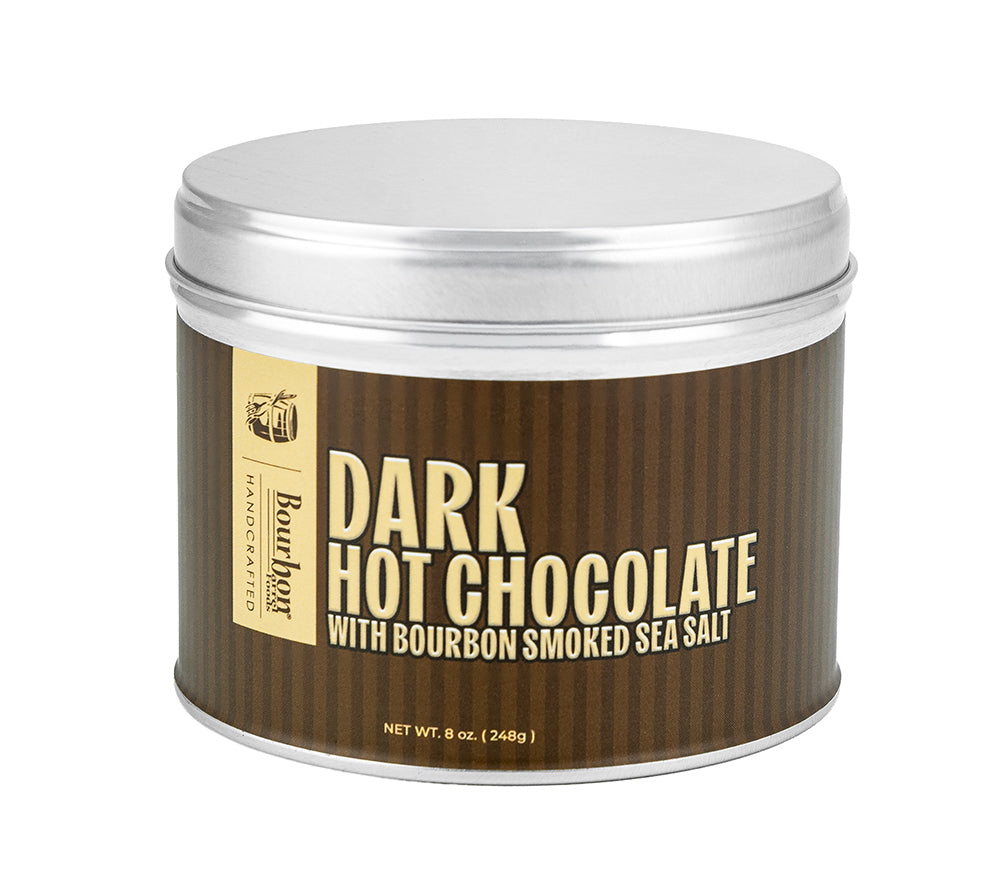 Bourbon Smoked Sea Salt Dark Hot Chocolate Tin (248 g)