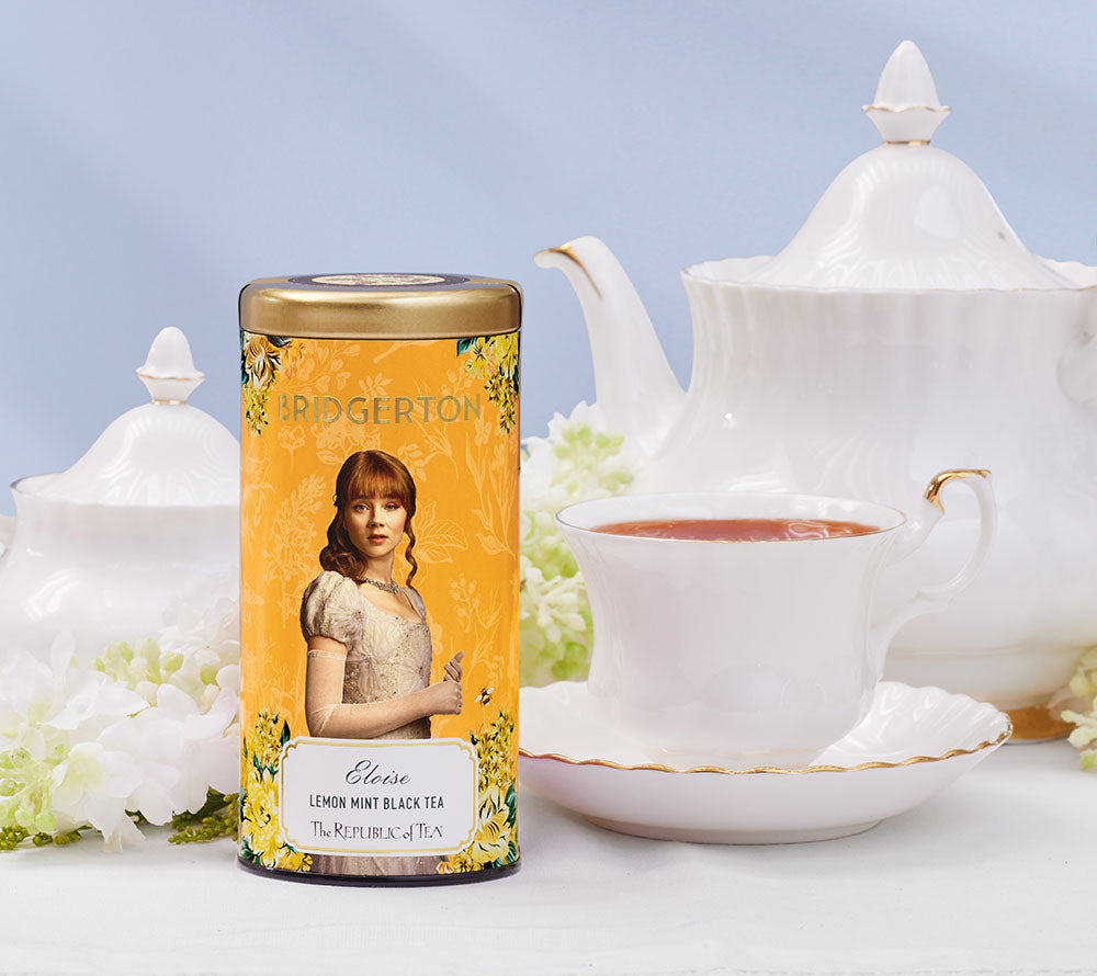 
                  
                    Bridgerton Eloise Lemon Mint Black Tea kaufen ☆ Bekannt durch Netflix ☆ Mehr Sorten in dekorativen Metalldosen ☆ Jetzt probieren!
                  
                