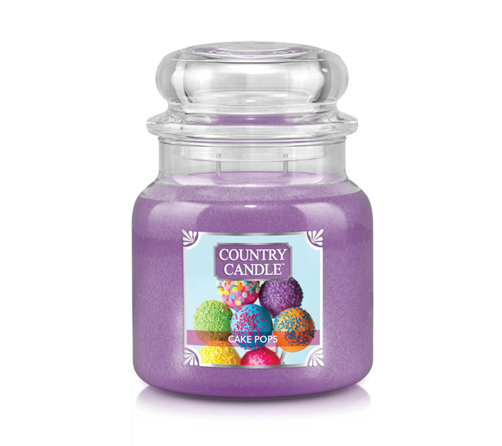 Medium Jar Cake Pops (16 oz-Glas, 2-Docht) kaufen ✚ Cake Pops ✚ Kuchen ✚ Country Candle ✚ Weltweiter Versand