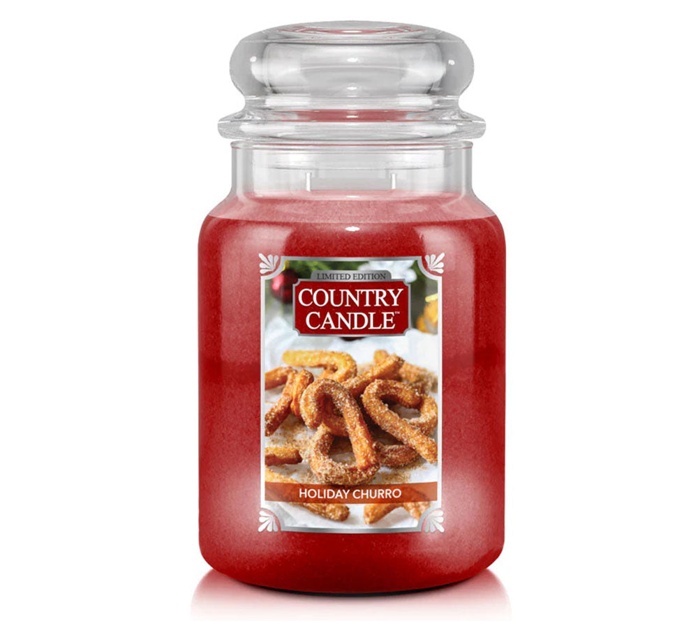 Holiday Churro Limited Edition (24 oz-Glas, 2-Docht) kaufen ✚ Kringle Candle ✚ In allen Größen ✚ Große Auswahl ✚ Made in USA ✚ Weltweiter Versand