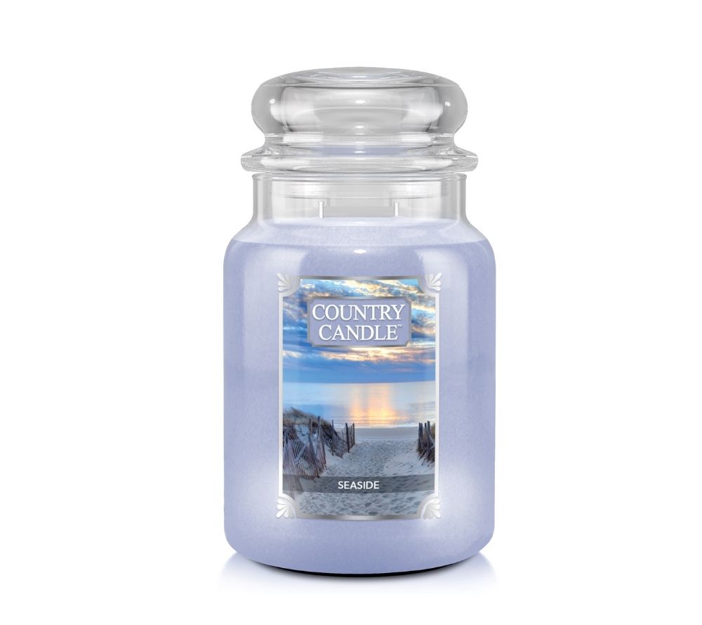 Seaside Duftkerze von Kringle Candle ☆ Frischer Duft nach Bergamot, Lavendel und tropischen Früchten ☆ Maritime Ruhe für Ihr Zuhause ☆ Jetzt entdecken