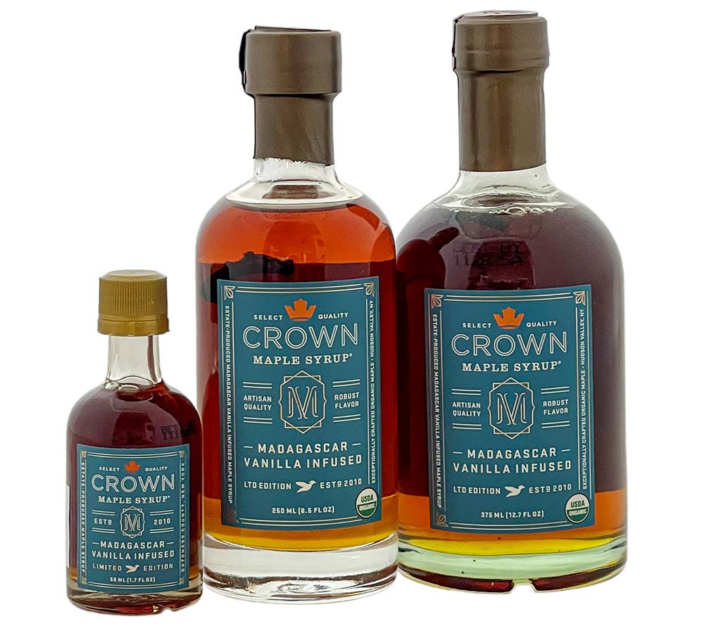 Crown Maple: Vanilla Infused Ahornsirup ✚ Pancakesirup ✚ In verschiedenen Größen ✚ Große Auswahl ✚ Made in UK ✚ Weltweiter Versand