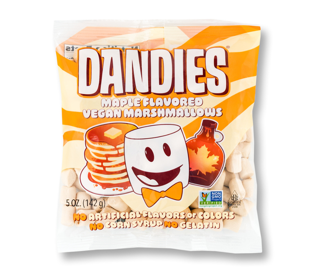 Dandies Maple Flavored Vegan Marshmallows – Süßer Genuss mit Ahorn-Geschmack ✨ 100 % vegan ✚ Perfekt für heiße Getränke und Desserts ✚ Made in USA ✚ Jetzt entdecken!