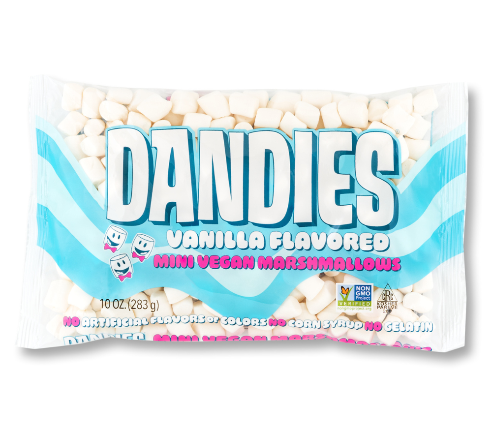 Dandies Marshmallows Mini Vanilla – 100 % vegan - Perfekt zum Backen, für heiße Schokolade oder als Snack ✚ Made in USA ✚ Jetzt ausprobieren!