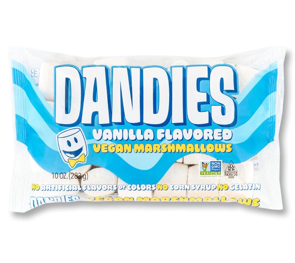 Vegane Marshmallows von Dandies ♥ Ohne Gelatine & Gluten ♥ Gentechnikfrei  ♥ Ohne künstliche Aromen ♥ Aus pflanzlichen Zutaten » Jetzt bestellen! 