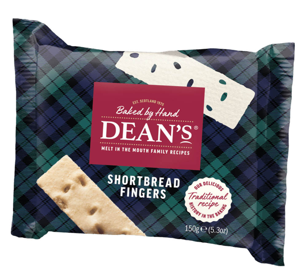 Shortbread Fingers von Dean's (150 g) kaufen | Traditioneller, britischer Mürbteigklassiker | Ideal zu Tee und Kaffee | Feinkostgebäck bestellen | EU-weiter Versand