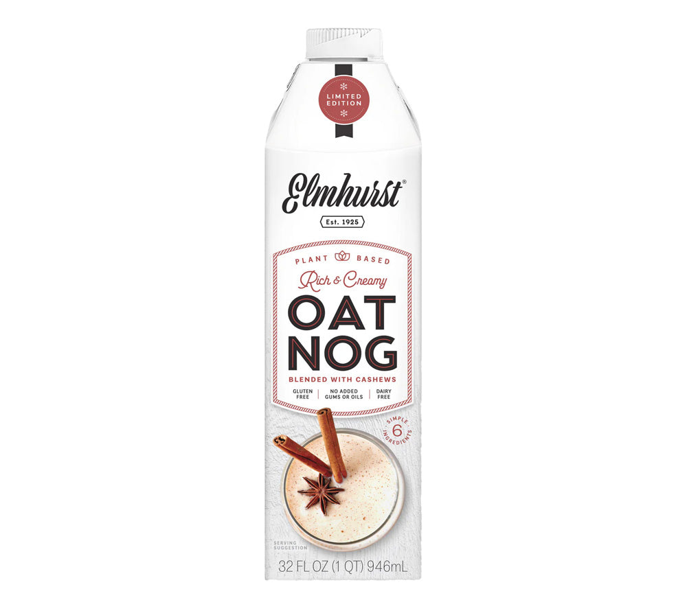 OatNog Cashew Milk von Elmhurst kaufen |  kaufen | Gourmet vegane Milchalternativen | Inkl. Mandel, Hafer, Cashew, Ahorn, Walnuss | Perfekt für Kaffee, Smoothies, Brei, Desserts | EU Versand