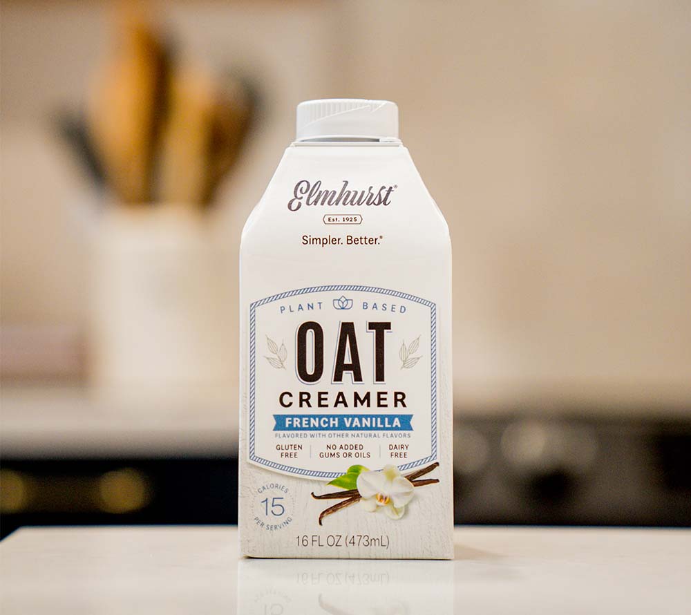 French Vanilla Oat Creamer von Elmhurst (473 ml) kaufen | Gourmet vegane Milchalternativen | Inkl. Mandel, Hafer, Cashew, Ahorn, Walnuss | Perfekt für Kaffee, Smoothies, Brei, Desserts | EU-Versand