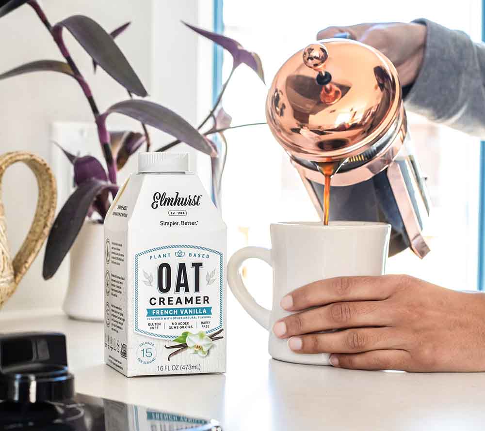 
                  
                    French Vanilla Oat Creamer von Elmhurst (473 ml) kaufen | Gourmet vegane Milchalternativen | Inkl. Mandel, Hafer, Cashew, Ahorn, Walnuss | Perfekt für Kaffee, Smoothies, Brei, Desserts | EU-Versand
                  
                