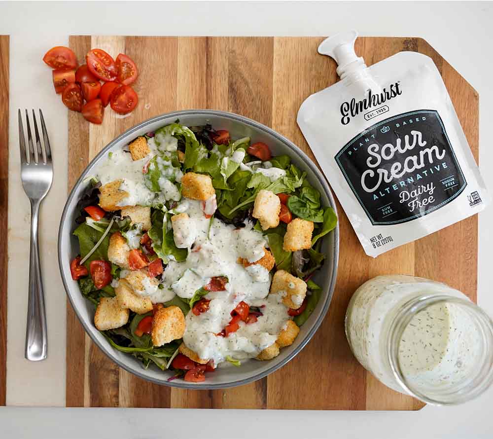 Dairy Free Sour Cream von Elmhurst kaufen ☆ Unvergleichliche Cremigkeit☆ Als Topping für Tacos ☆ Zutat Ihrer Lieblings-Dips, Dressings ☆ internationaler Versand