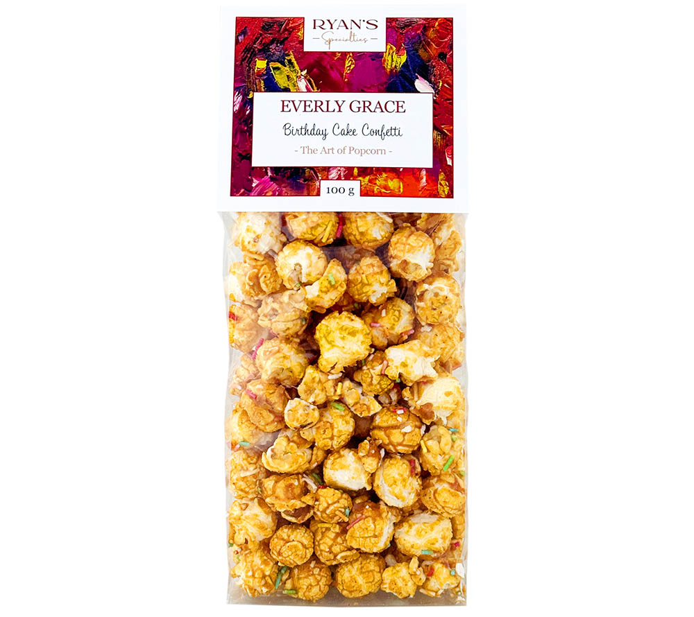 Everly Grace Popcorn Birthday Cake Confetti