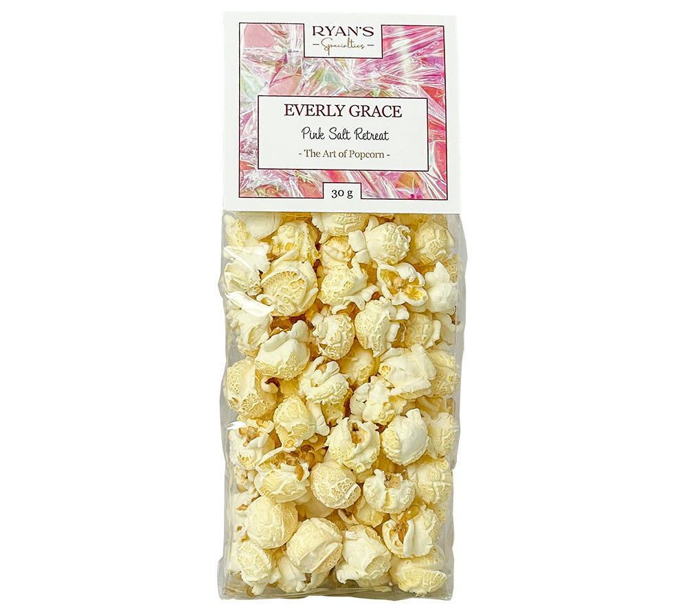 Pink Salt Retreat - salziges Popcorn mit pinkem Himalaya Salz von Everly Grace