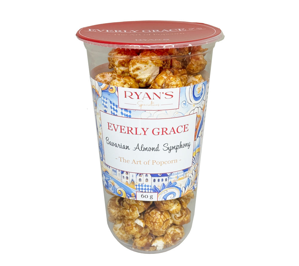 Everly Grace Popcorn Cup - Bavarian Almond Symphony kaufen ☆ Bayerisches gebrannte Mandeln-Popcorn ☆ Mehr Sorten ☆ Jetzt probieren!