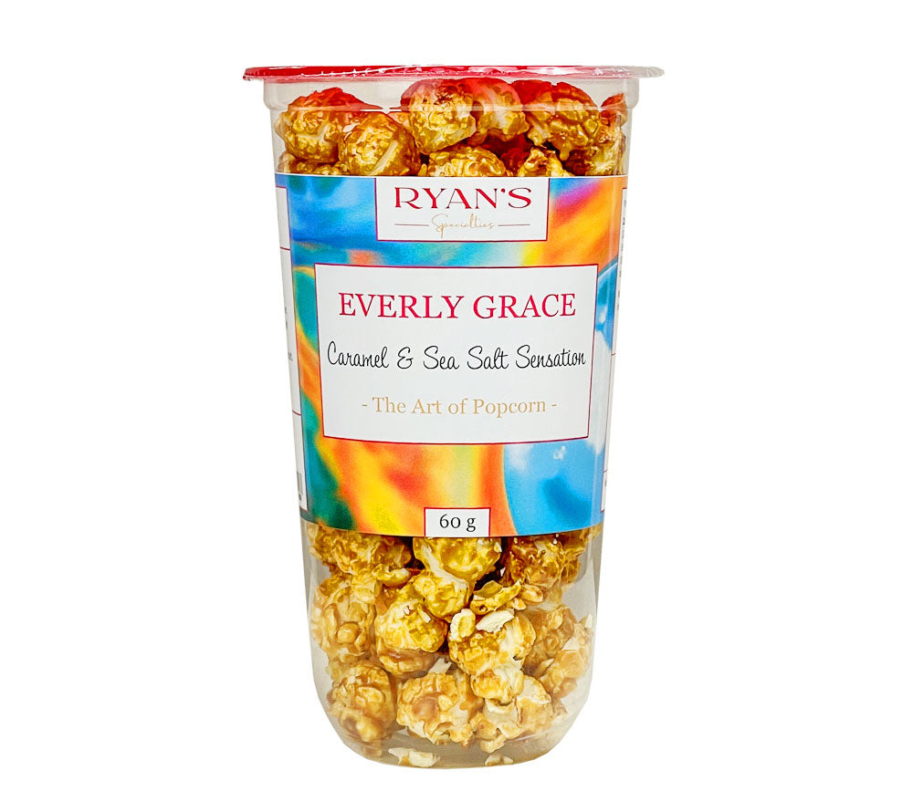 Everly Grace Popcorn Cup - Caramel & Sea Salt Sensation ☆ Mit Karamell-Überzug und Meersalz ☆ Der perfekte Snack