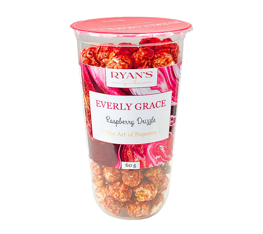 Everly Grace Popcorn - Raspberry Drizzle kaufen ☆ Himbeerpopcorn mit Acerolakirsche ☆ Ohne künstliche Farbstoffe und Aromen ☆ Jetzt probieren!