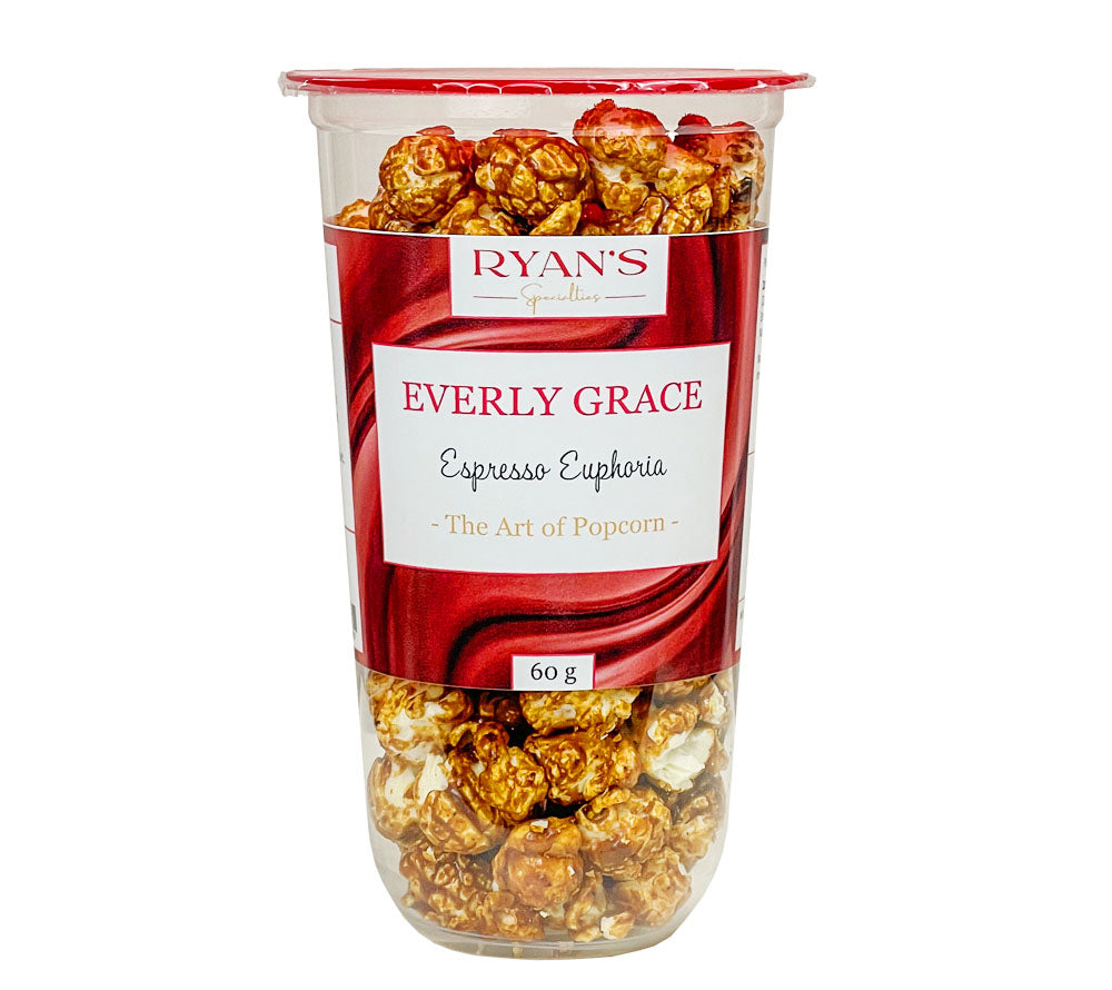 Everly Grace Popcorn Cup - Espresso Euphoria ☆ Mit süßem Karamell und Espresso ☆ Ohne Aromen und Farbstoffe