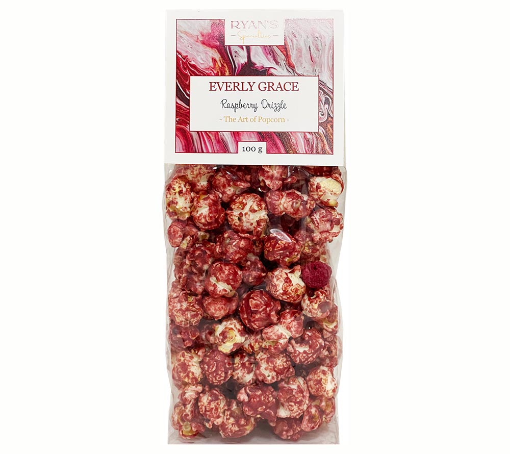 Everly Grace Popcorn Bag - Raspberry Drizzle 100 g