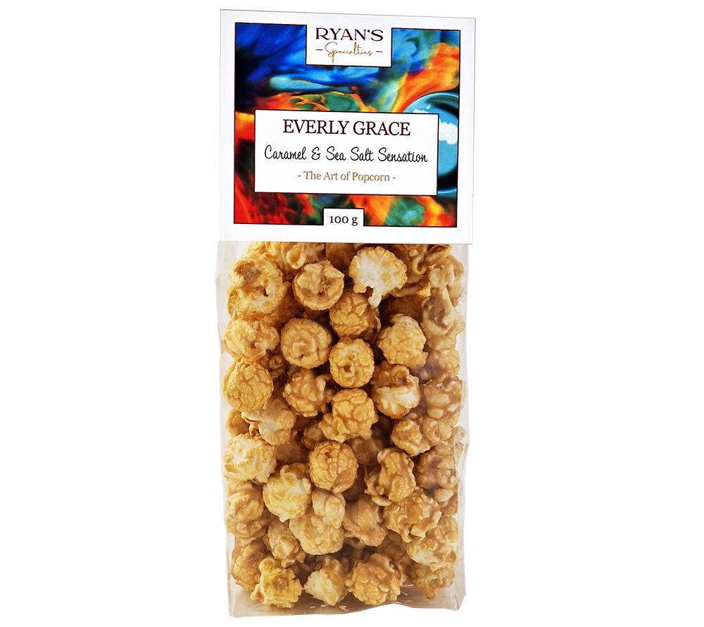 Everly Grace Popcorn Bag -Caramel & Sea Salt Sensation 100 g