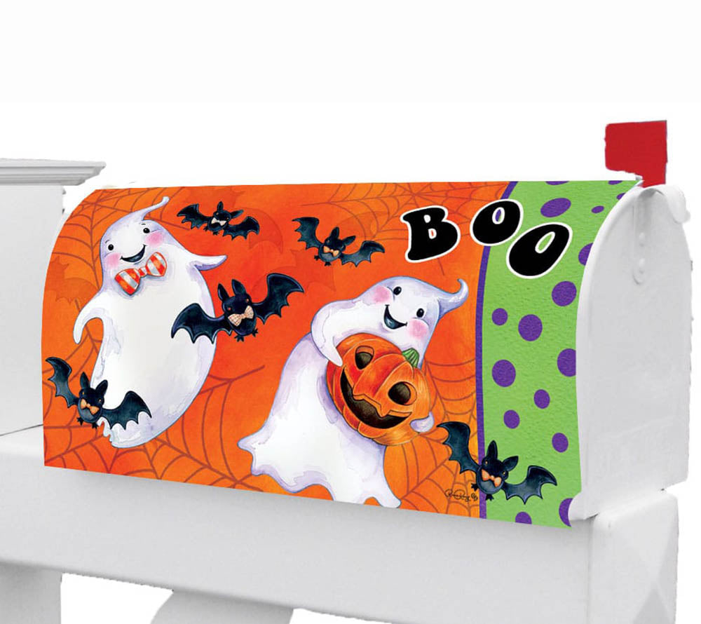 Halloween Ghosts Mailbox Cover - Design für Ihren Briefkasten bestellen ☆ Wetterfest, mit Magnet ☆ Großes Sortiment ☆ Auch Halloween, Weihnachten, Ostern, Sommer!