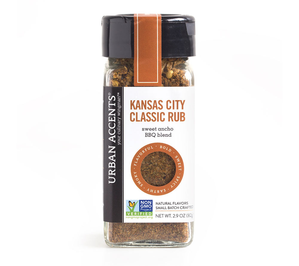 Gehört in jedes Gewürzregal - das Kansas City Classic Rub Gewürz besteht aus braunem Zucker, Chilis, Chipotle, Paprika, Thymian, Piment und weiteren Gewürzen.