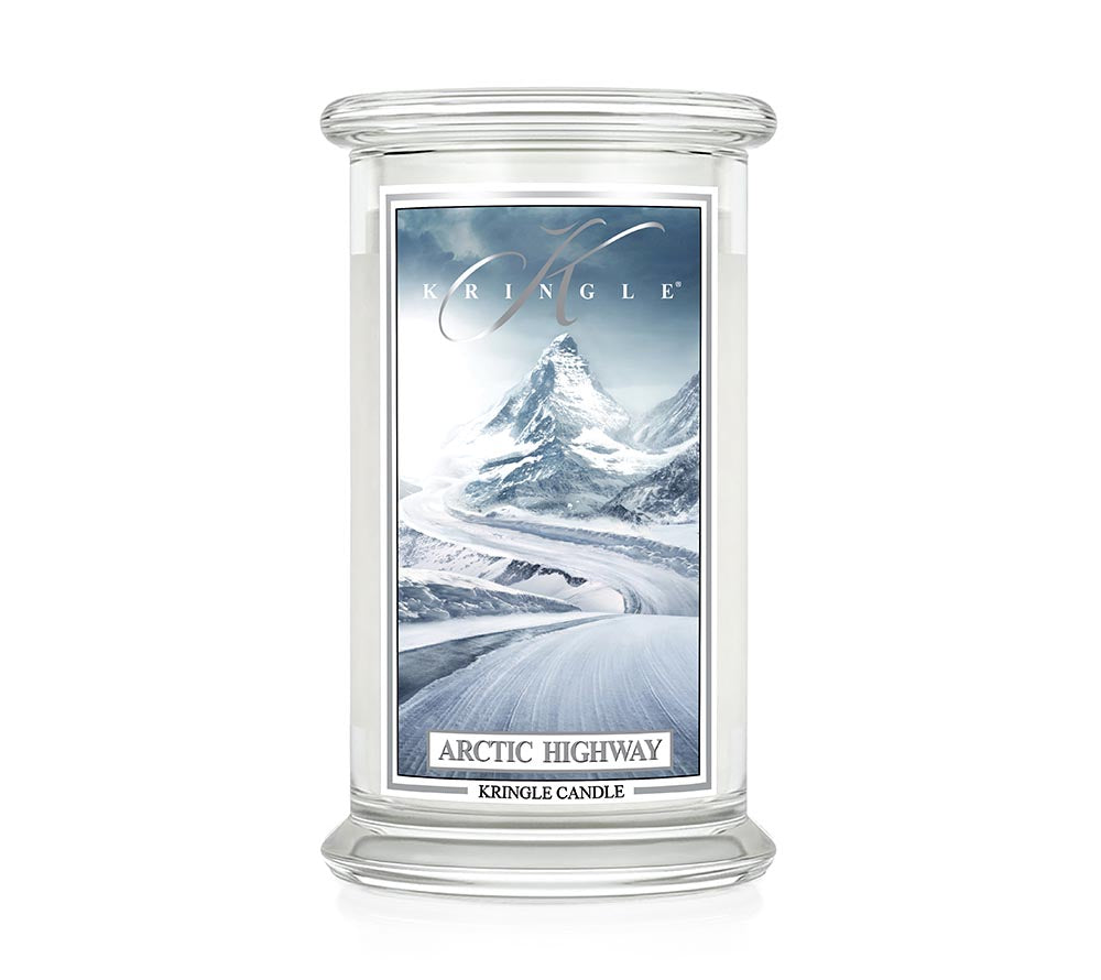 Duftkerze Arctic Highway von Kringle Candle ☆ erfrischende, einzigartige Wintererfahrung ☆ ideal für entspannende Winterwochenenden ☆ internationaler Versand