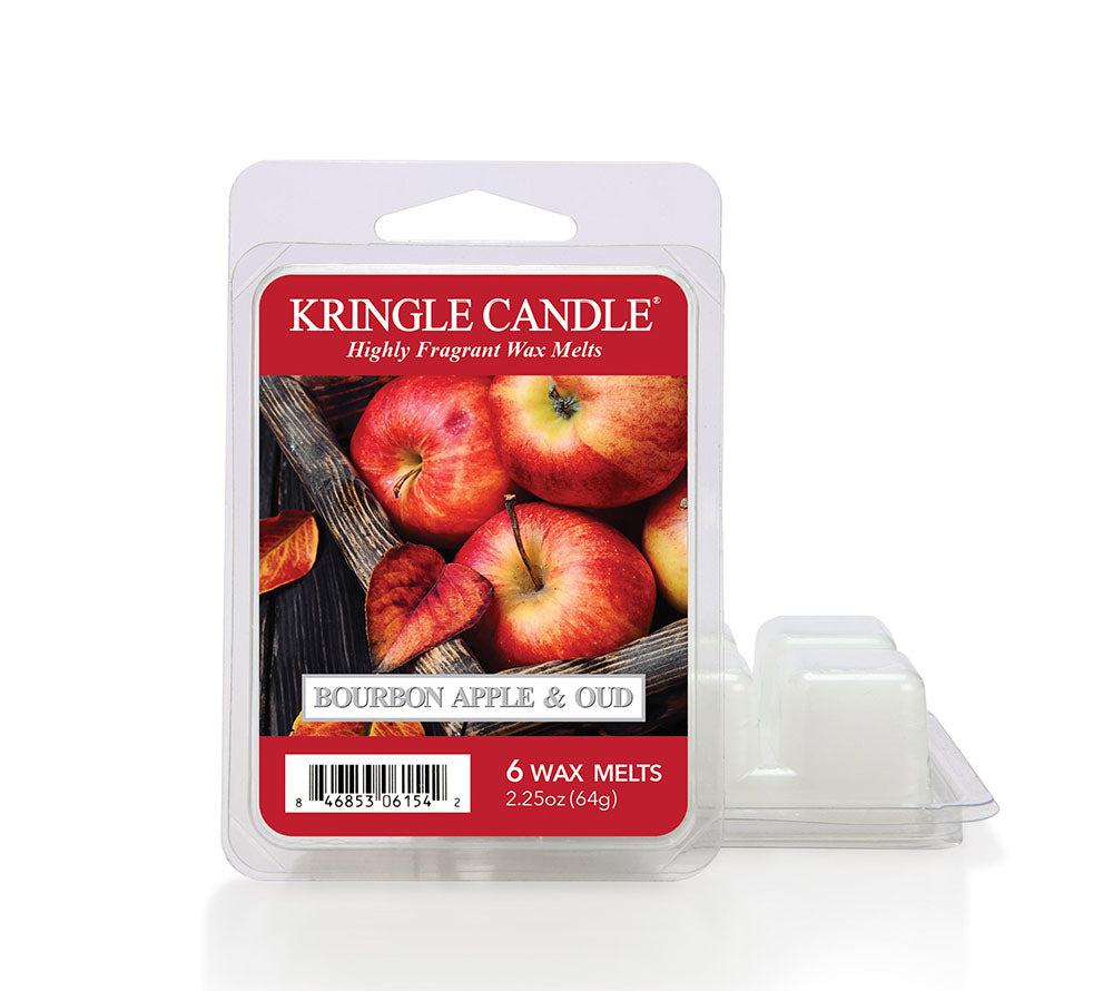 Wax Melts Bourbon Apple & Oud 6er Pack von Kringle Candle – perfekte Herbstkerze ✚ Große Auswahl, beste Qualität, Made in USA ✚ EU-Versand ✚ Jetzt entdecken