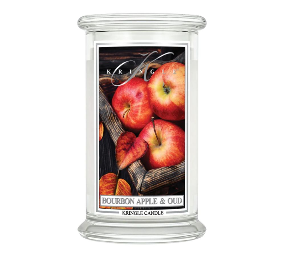 Large Bourbon Apple & Oud (22 oz-Glas, 2-Docht) kaufen - die perfekte Herbstkerze ✚ Große Auswahl, beste Qualität, Made in USA ✚ EU-Versand ✚ Jetzt den Duft des Herbstes entdecken!