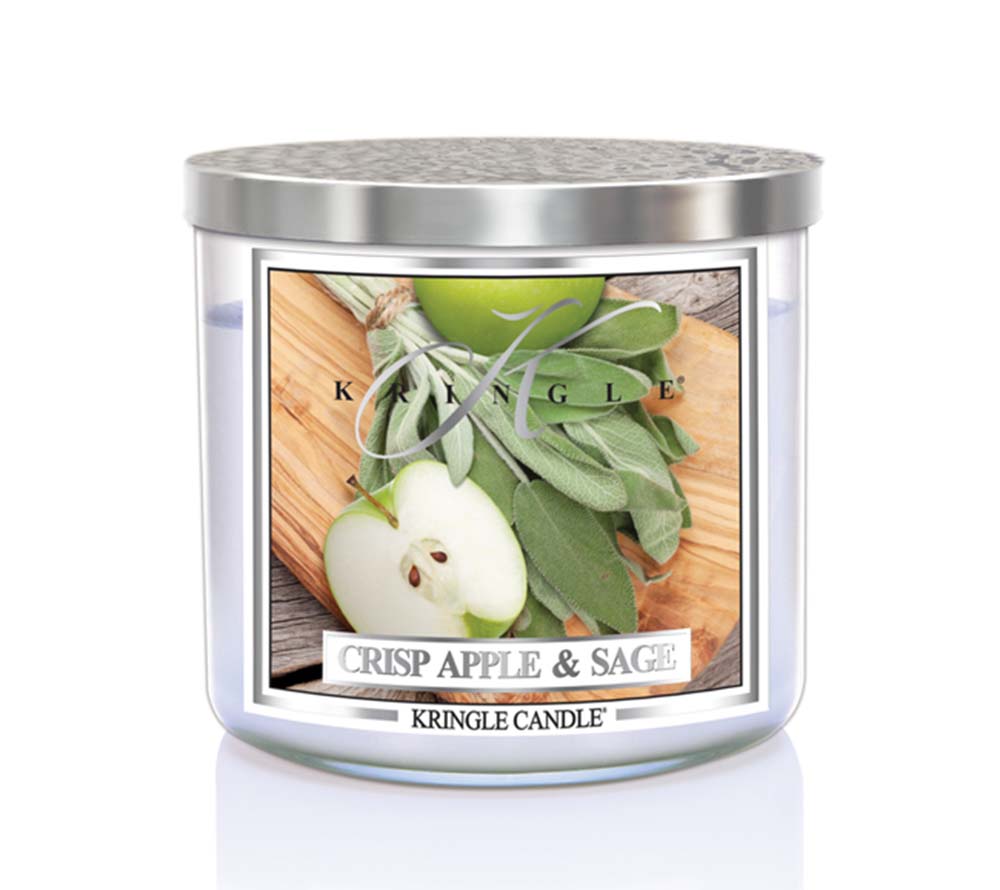 Duftkerze Crisp Apple & Sage  ♥ Frischer & fruchtiger Duft ♥ Für den Sommer ♥ Bietet eine warme Atmosphäre ♥ Importiert aus den USA » Jetzt schnuppern! 