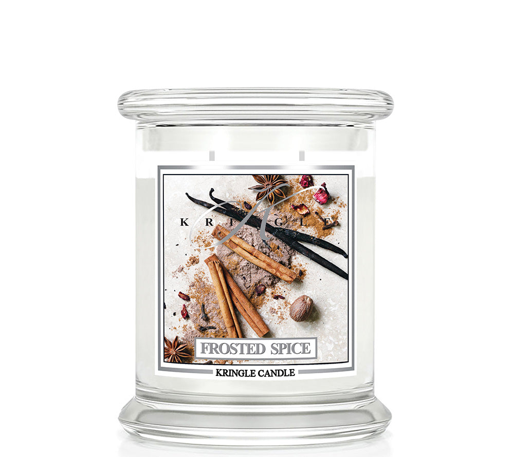 Medium Frosted Spice (14.5 oz-Glas, 2-Docht) kaufen ✚ Kringle Duftkerze in allen Größen ✚ Große Auswahl ✚ Made in USA ✚ EU Versand